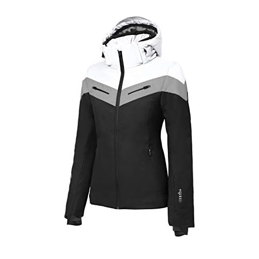 Zero Rh+ Grand Couloir W, Abbigliamento Woman Snow Jacket Donna, Black/White/Silver, M