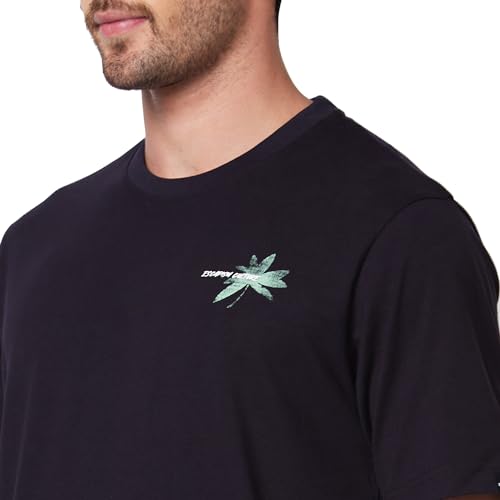 Image of Spykar Men's Comfort Fit N /A Half Sleeve Solid Casual T-Shirt