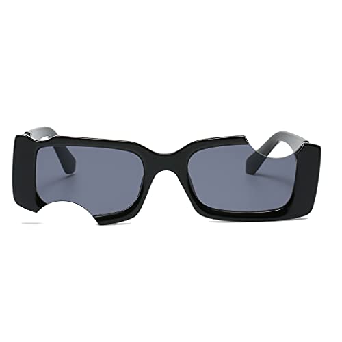 Irregular Small Rectangle Sunglasses Women Vintage Punk Sun Glasses UV Protection by LJCZKA2