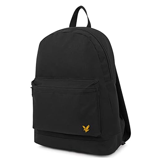 Lyle & Scott Herr Ryggsäck med logotyp, Svart, One Size