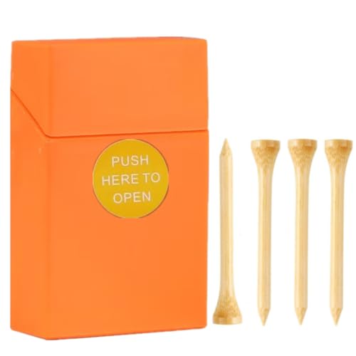 Premium Bamboo Golf-Tees | 18 Count, 2-3/4 or 3-1/4 Inch Wooden Tees | Pop-up Packaging and Cool Organization | Funny Golf Accessory for Golfers