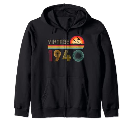 Vintage 1940 82 cumpleaños regalo para hombres y mujeres 82 años Sudadera con Capucha
