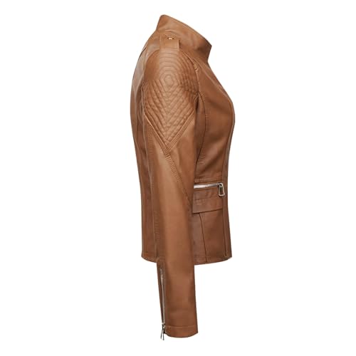 Long Sleeve Jacket for Women Winter Fall Neck Faux Leather Warm Fuzzy Hooded Jacket Hoods Outerwear Women 20253