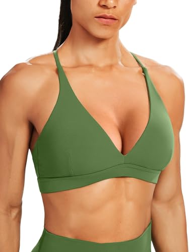 Brasier deportivo cuello en V de bajo impacto Unthewe para yoga