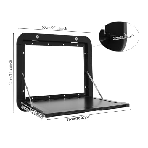 Table de camping pliable noire en aluminium pour vos voyages