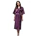 Produktbild Aututer Frauen Seidensatin Lange Hochzeit Braut Brautjungfer Robe Kimono Robe Bademantel Pyjama
