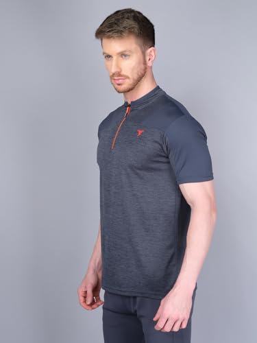 Image of TECHNOSPORT Men's Slim Fit Active T-Shirt - (MTP512 P) Pack of 1