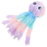 HOLIDYOYO Plüsch Oktopus Katzenspielzeug Bunt Interaktiv Kauspielzeug für Katzen und Kleintiere Regenbogenfarben