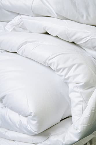 The Sleep Easy Hotel Quality Pure White Microfibre Peached Duvet Double 13.5TOG Feels Like Down