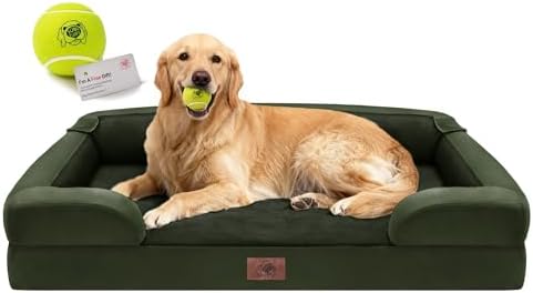 Orthopedic Memory Foam Dog Bed, 42 x 30, Waterproof for Large Dog...
