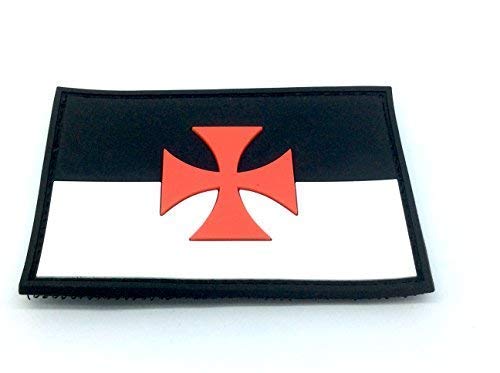 2 Adesivi Bandiera Croce Di Malta / Croce Templare &ndash; Adesivi Per Auto, Biker, Airsoft, Scudo Decorativo In Vinile