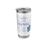 Blueberry Milk Marvel Bliss Food Humor Berry Sweetness Stainless Steel Insulated Tumbler