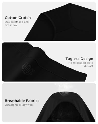 Image of INNERSY Women's Cotton Underwear High Waisted Briefs 4-Pack