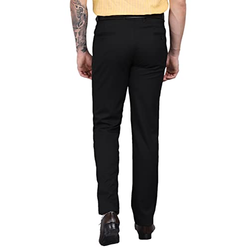 Image of Cantabil Solid Non Pleated Regular Fit Mid Rise Formal Trouser for Men | Formal Pants for Men | Formal Wear Regular Fit Trouser for Men (P-MTRF00037 Beige)