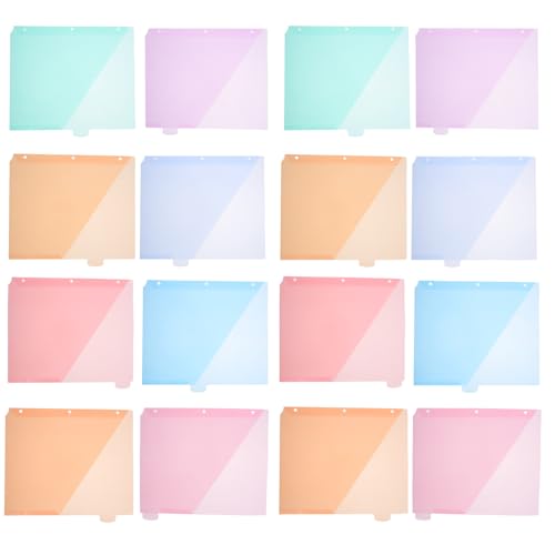 Separadores de carpeta con bolsillos organizadores de archivos de colores tamaño carta