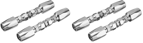 Image of SPARKWHIZ Hydraulic Hose Repair Kit, 3 /8 inch Inner Diameter Reusable, 2-Wire Reusable Hydraulic Repair Fitting (Pack of 2)