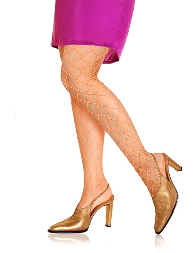 Violet Mist Womens Fishnets Colorful Fishnet Tights High Waist Mesh Fishnet Stockings 2 Pack, XL Hole2