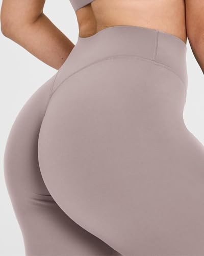 Olmlmt No Front Seam Workout Leggings for Women Tummy Control Butt Lifting Leggings Buttery Soft Gym Yoga Pants