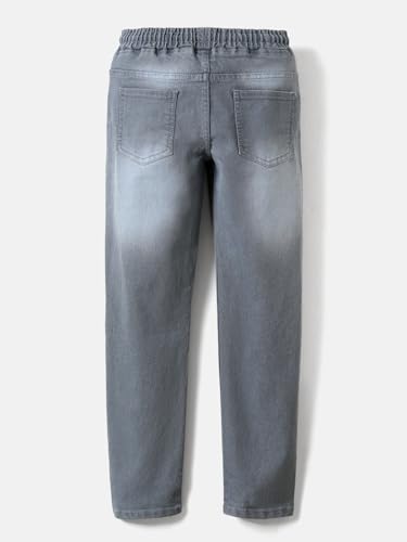 Image of Urbano Juniors Boys Mid Rise Regular Fit Washed Denim Jogger Jeans Stretchable