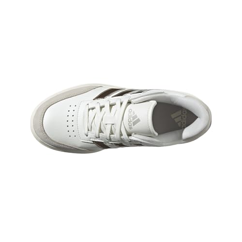 adidas Womens Courtblock Metallic Lace Up Sneakers Shoes Casual - White4