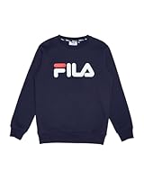 FILA Kid's Classic Crew Sweater, New Navy, 8
