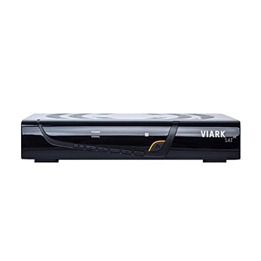 Viark Sat 4K - Receptor Satélite Digital 4K UHD DVB-S2X Multistream H.265/HEVC 4000MIPS 1.0 GHz 60fps 10 bit 3D, con LAN, Antena WiFi USB y Lector de Tarjetas CA