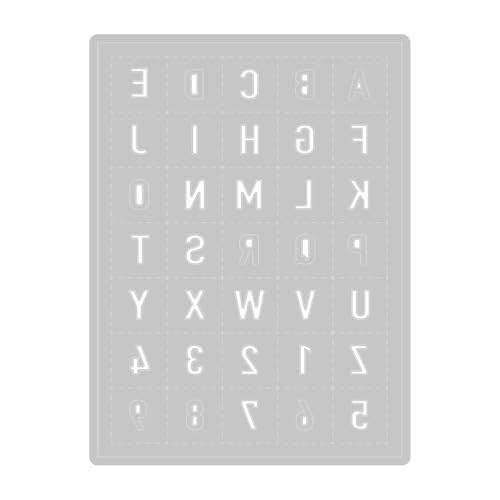 Matrice Sizzix Thinlits Die Eileen Hull Alphanumeric pour découpe alphabet - 3