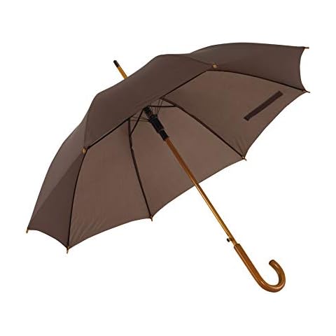 noTrash2003 Automatik Regenschirm Holzschirm Stockschirm Portierschirm Cover