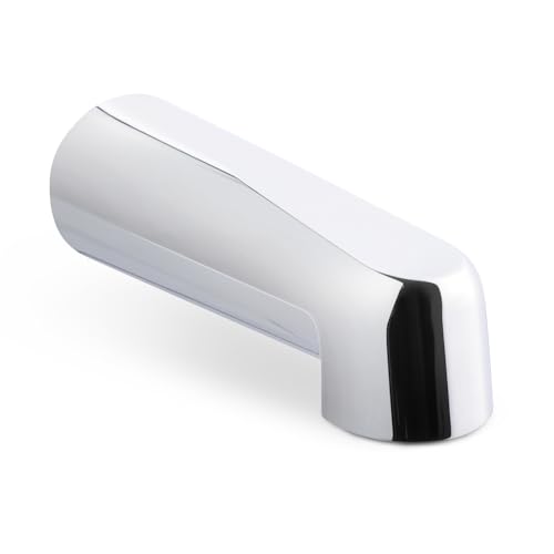 SUPPLYGIANT™ Tub Spout 1/2" Slip-on Tub Spout Non Diverter 7" Bathtub Faucet Chrome Plated Finish
