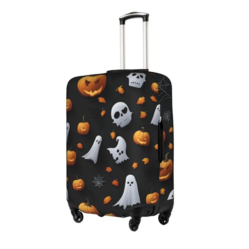 Cute Halloween Pattern Tsa Approved Luggage Cover For 18-32 Inch Suitcases Scratch-Resistant Stretch Luggage Cover2