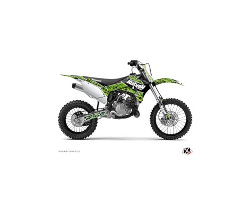 Kit déco moto cross Kawasaki 110 KLX vinyle premium Predator haute résistance
