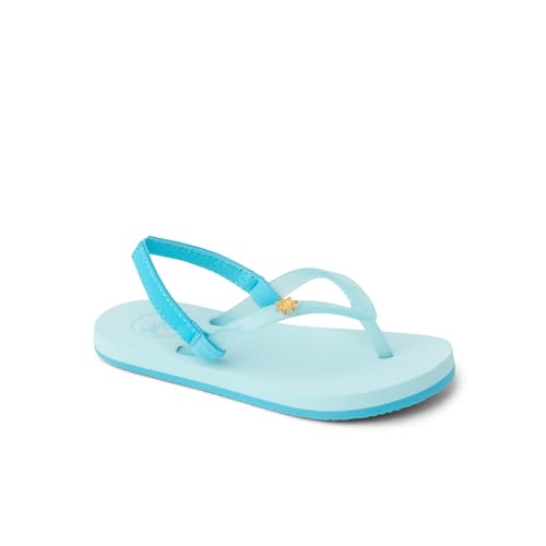 REEF Toddler/Little Kid Charming Flip Flop, Super Lightweight and Soft Footbed, Thin Strap Beach Sandal with Backstrap, Capri, 72