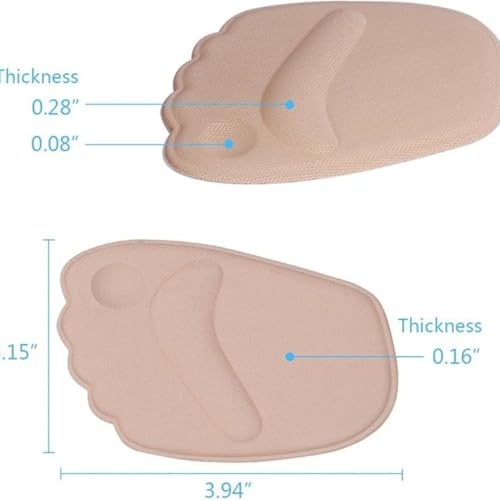 2 almohadillas acolchonadas suaves para zapatos de tacón miniatura 2