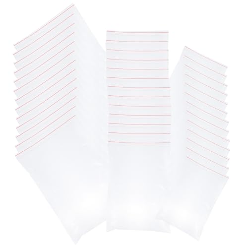 BESTonZON 300pcs Waterproof Self-Sealing Plastic Photo Sleeves, Cards Pockets Organizer with Multiple Sizes (14x20cm, 17x25cm, 22x32cm) for Document and Photo Storage