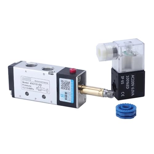 Électrovanne pneumatique à commutation rapide 5 voies bobine interchangeable CA 220V - 5