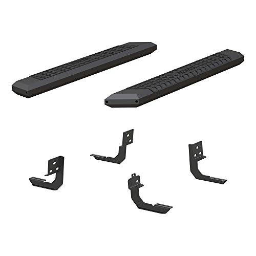 Estribos de aluminio negros ARIES 57 pulgadas para camioneta miniatura 2
