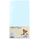 DK Glovesheet - Sábana ajustable elástica en 100% algodón para colchónes de Cunas Bedside (Color: Azul)