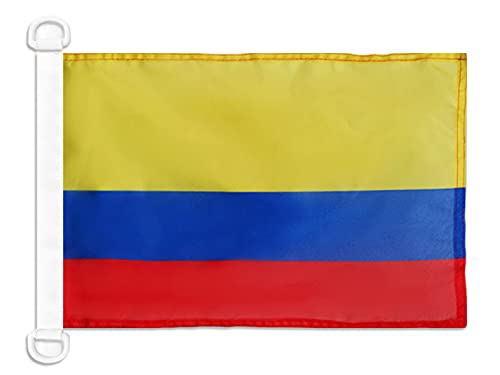 AZ FLAG - Ecuador Civil Ensign Nautical Flag - 18'' x 12'' - For Outdoor and Boat - Ecuadorian merchant Banner Knitted Polyester with Two Plastic Rings - Vivid Colors - 12x18 in - 45x30 Cm โ image 1