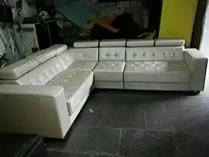 Woodsfreak Luxurious Lounge Designer Sofa Seater | L-Shape Sofa Set for Drawing Room Hotel Versatile Furniture for Interior