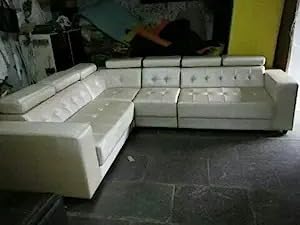 Woodsfreak Luxurious Lounge Designer Sofa Seater | L-Shape Sofa Set for Drawing Room Hotel Versatile Furniture for Interior-image-8