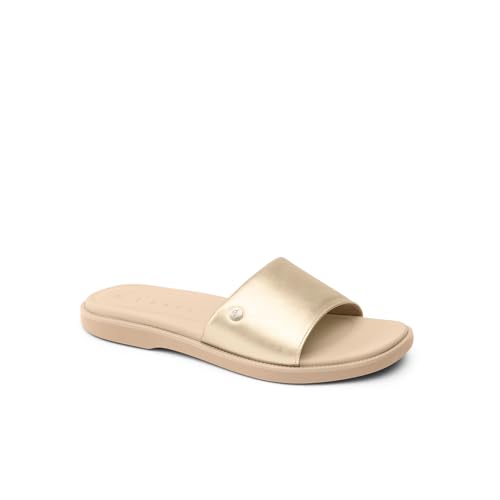 Image of REEF Sunny Arrianah Women's Fashion Slide Sandal, Soft Molded Footbed, Arch Support