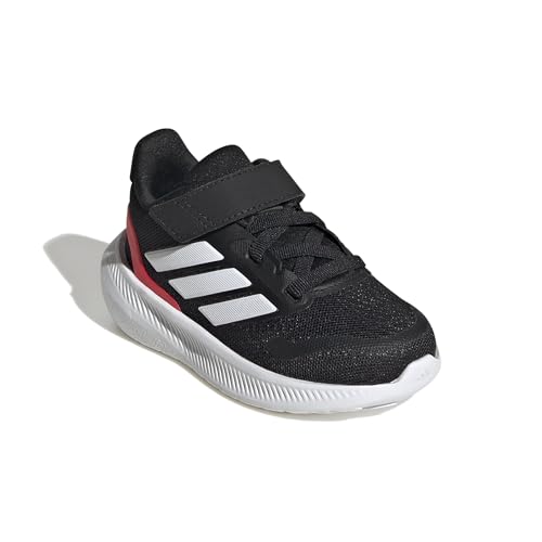 Image of adidas Baby Marvel Run Falcon 5 Elastic Lace & Strap Shoe