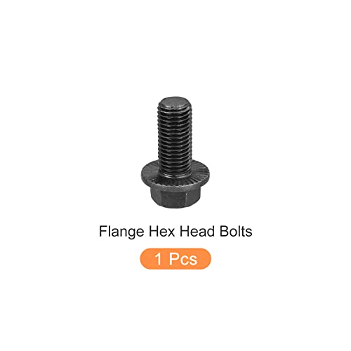 Image of METALLIXITY Flanged Hex Head Bolts (M16x35mm) 1pcs, Hexagon Serrated Flange Bolt Fully Thread Screw - for House Construction Hardware Fasteners