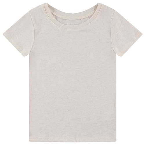Image of BTween Girls 4 Piece Tops Fashionable Short Sleeve T-Shirt Casual Daily Shirt for Kids Assorted Colors