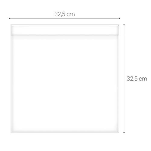 kwmobile Pochette Vinyle 32,5 x 32,5 cm – Lot de 100 Pochettes pour Protection Disques Vinyles – Pochette Transparente 0,05mm avec Fermeture Adhésive - Les Beatles, Paul McCartney, John Lennon, RIngo Starr, George Harrison kwmobile Pochette Vinyle 32,5 x 32,5 cm - Lot de 100 Pochettes pour Protection Disques Vinyles - Pochette Transparente 0,05mm avec Fermeture Adhésive – Image 5