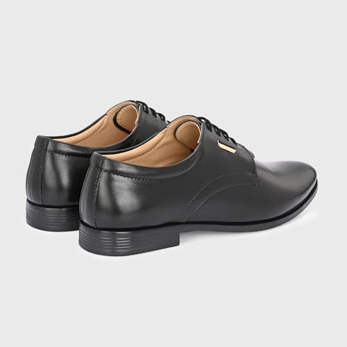 Image of Centrino Men's Formal Shoe | Stylish with Soft Cushioned Insole | Sleek Lace-Up Design for Formal Look | Durable with Anti-Skid Sole | Ideal for Office Wear 9429