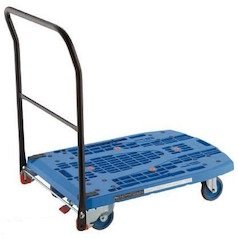 トラスコ中山 TRUSCO MPK-906F2-BK 樹脂台車 カルティオビッグフラット 回転:900Ｘ600【市川行徳店】【店頭取引限定】【中古】管理番号：IT6T6TP1N2SD MPK-906F2-BK-S 大型樹脂製運搬車カルティオビッグ TRUSCO 樹脂(PP