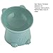 lamphle Pet Feeding Bowl Raised Base Prevent Black Chin Stable Cats Dogs Water Treat Dish Plate Pet Accessories Blue