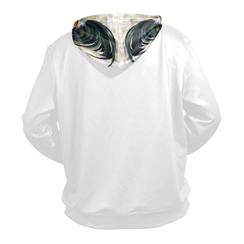 Owl Wolf Eagle Deer Hoodie Pullover Long Sleeves Thin Workout Sweatshirts2