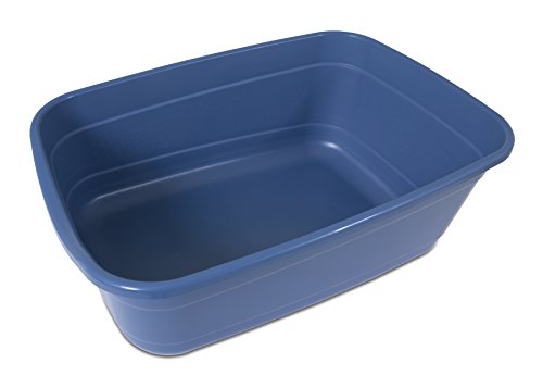 Image of Petmate XL Cat Litter Box, High Capacity, Open, Blue